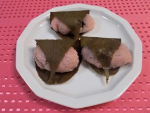 3月なかよしクッキング幼児　桜餅画像