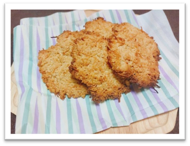 オートミールとココナッツのクッキー